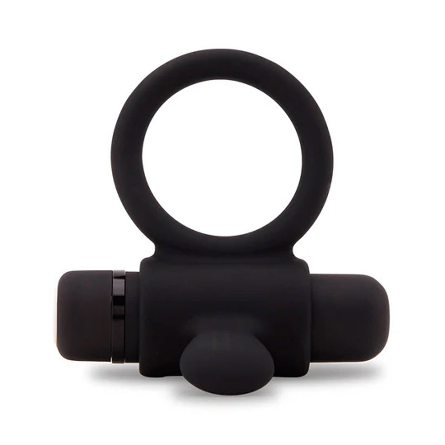 Nu Sensuelle Silicone Bullet Ring - Black