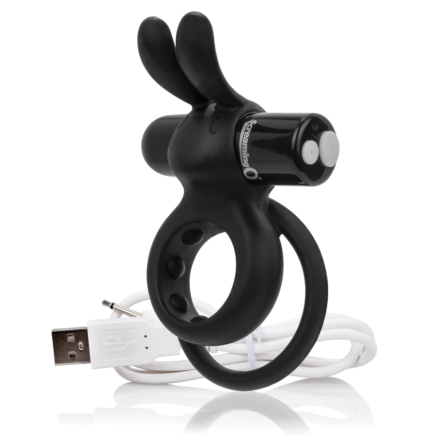 "Charged Ohare Rechargeable Rabbit Vibe - Black AHAR-BL-101E"