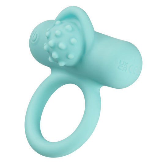 "Silicone Rechargeable Nubby Lover's Delight - Blue SE1841223"