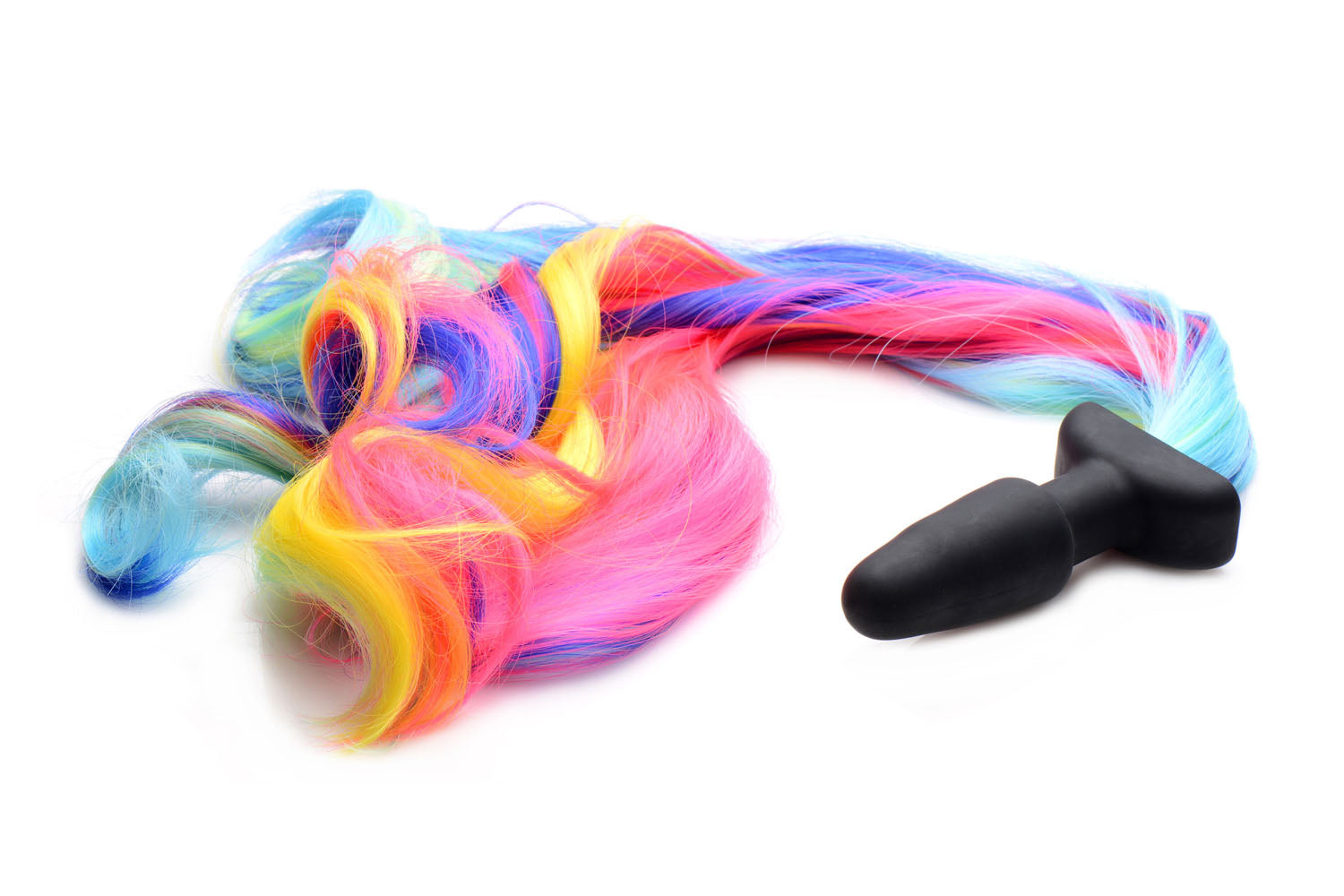 "Rainbow Pony Tail Anal Plug TZ-AF641"