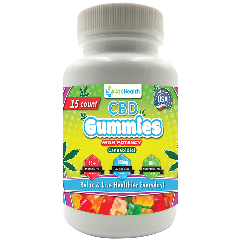 420 Health CBD Gummies 300mg 15 Count Bottle - rr7vz0-aa.myshopify.com