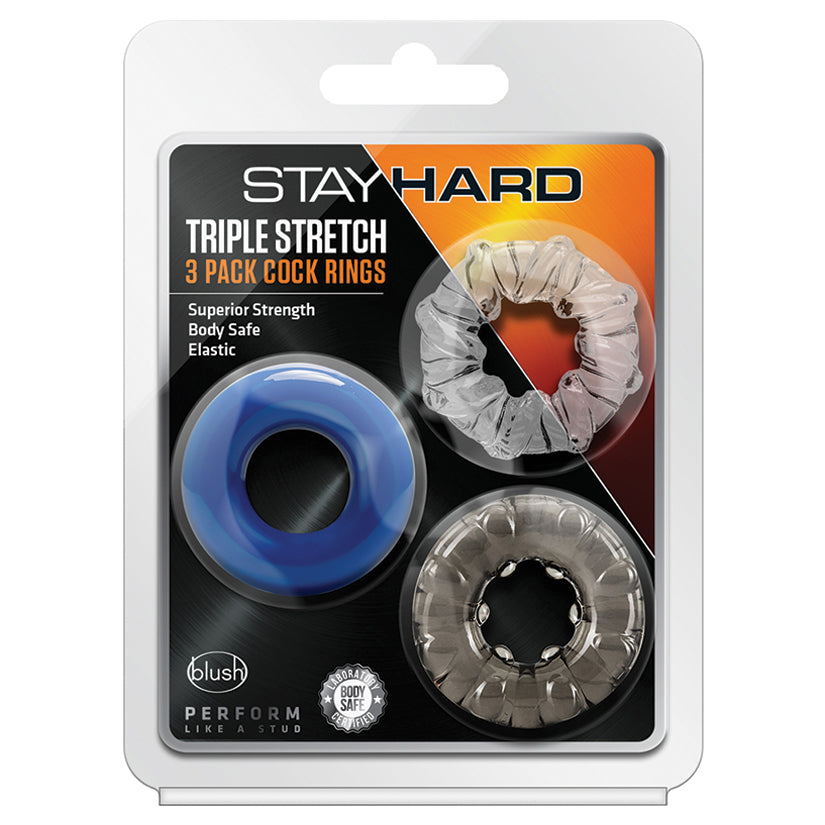 Stay Hard Triple Stretch 3 Pack Cock Rings - rr7vz0-aa.myshopify.com