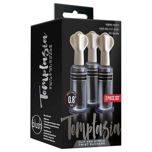 Temptasia Clit And Nipple Twist Suckers-Clear Set of 3 - rr7vz0-aa.myshopify.com