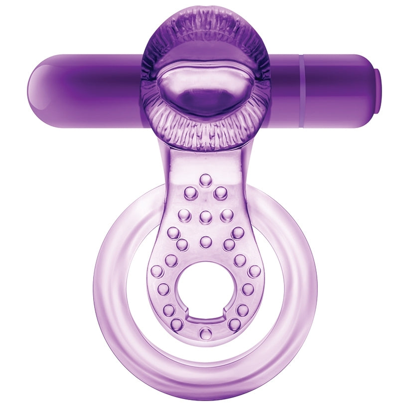 Play With Me Lick It Double Strap Cockring-Purple - rr7vz0-aa.myshopify.com