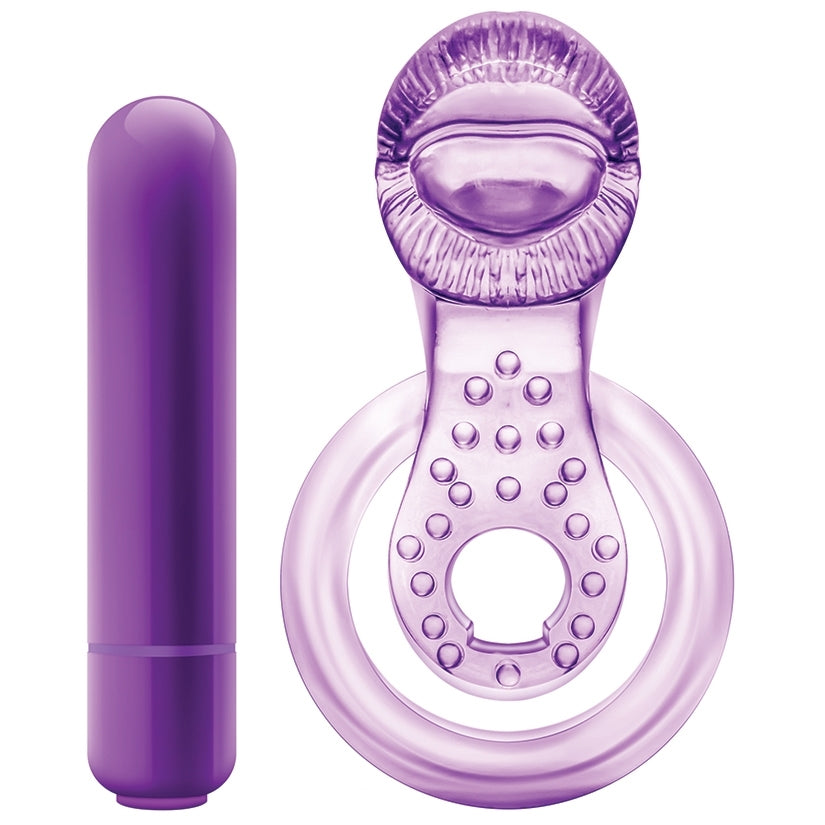 Play With Me Lick It Double Strap Cockring-Purple - rr7vz0-aa.myshopify.com