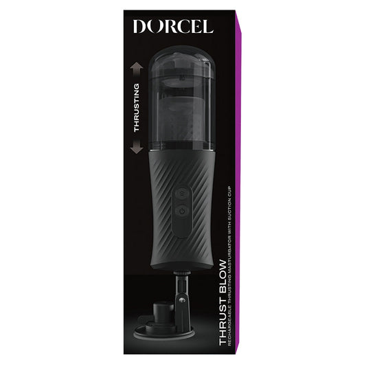 The Dorcel Thrust Blow is a 7-function rechargeable automatic thrusting masturbator designed for realistic pleasure. It features an automatic back-and-forth movement, powerful suction cup, and can be used without the cup as a traditional masturbator. Wit..