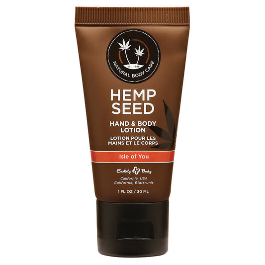 Earthly Body Hemp Seed Lotion-Isle of You 1oz - rr7vz0-aa.myshopify.com