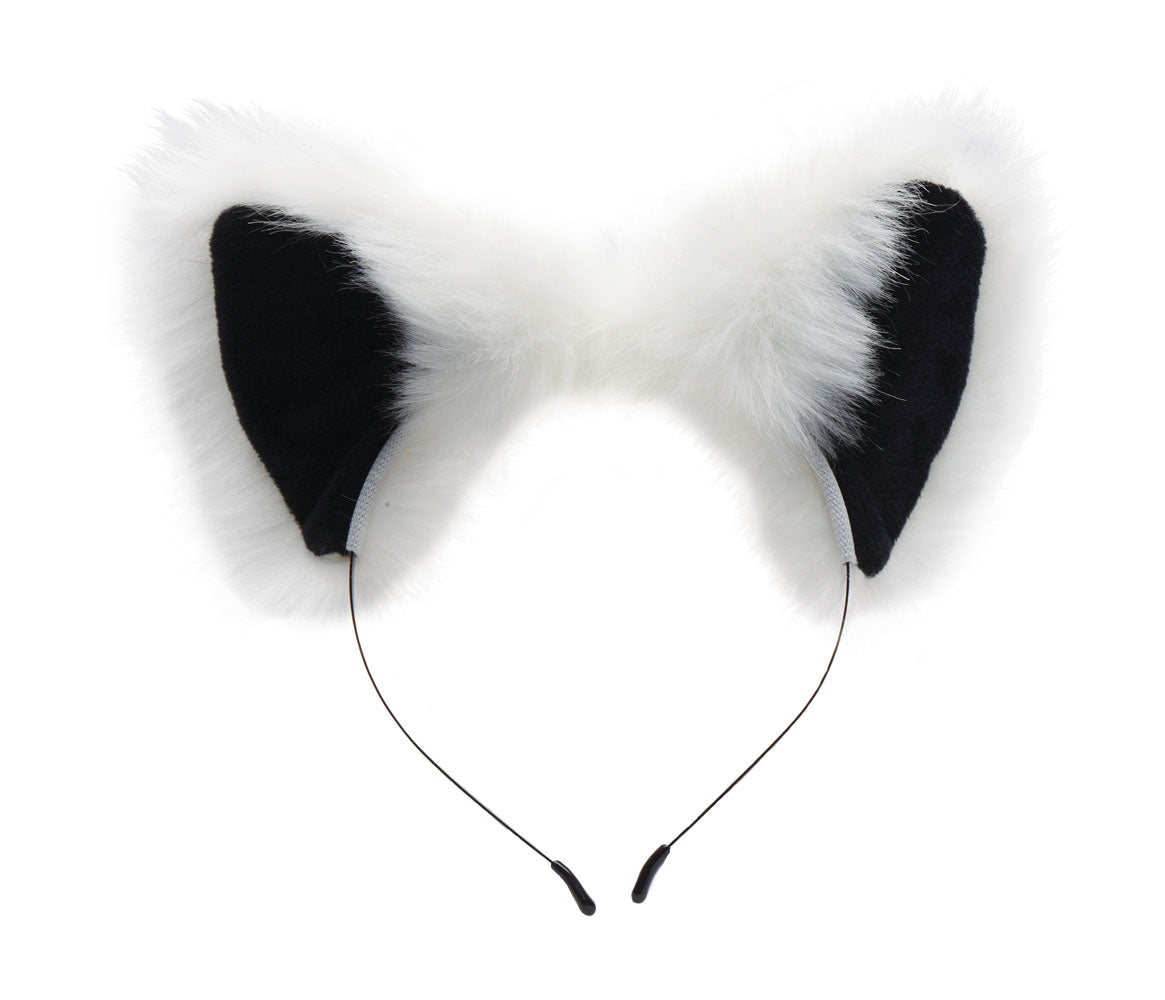 White Fox Tail Anal Plug and Ears Set