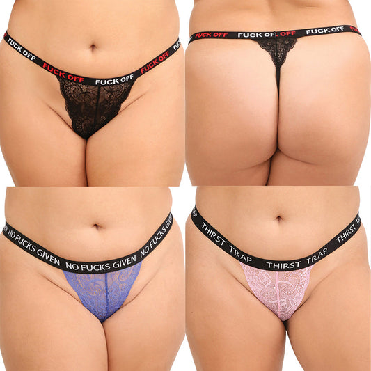 Fantasy Lingerie F*ck Pack 3PC Assorted Panty Pack-Multi Color Queen-Boxed - rr7vz0-aa.myshopify.com