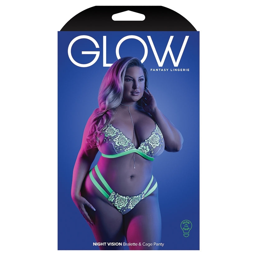 Fantasy Lingerie Glow Night Vision Bralette & Panty-Neon Green QUEEN-Boxed - rr7vz0-aa.myshopify.com