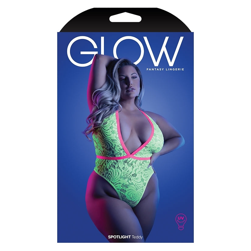 Fantasy Lingerie Glow Spotlight Contrast Elastic Lace Teddy-Neon Green QUEEN - rr7vz0-aa.myshopify.com