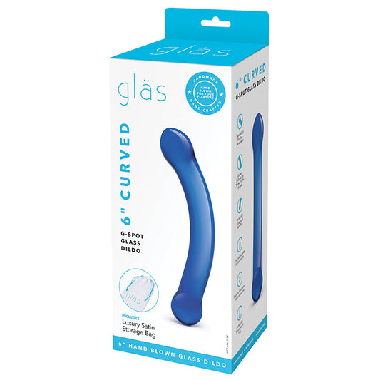 Glas 6" Curved G-spot Dildo-Blue - rr7vz0-aa.myshopify.com