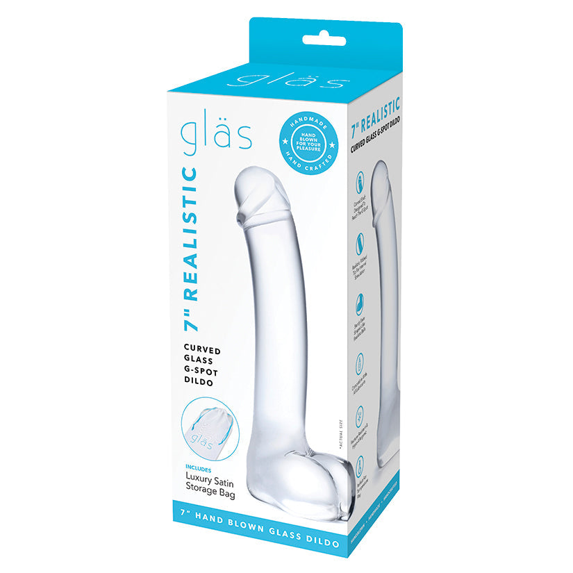 Glas 7" Realistic Curved Glass G-Spot Dildo - rr7vz0-aa.myshopify.com