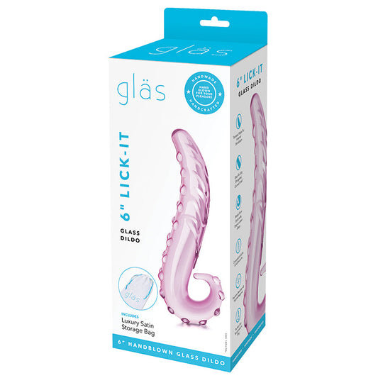 Glas 6" Lick-it Dildo-Pink - rr7vz0-aa.myshopify.com