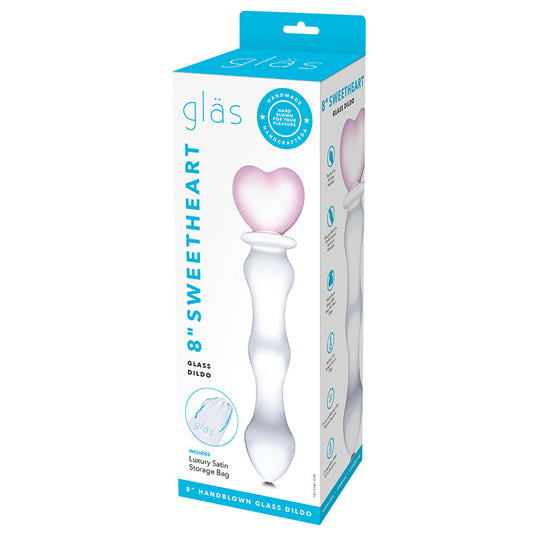 Glas 8" Sweetheart Glass Dildo-Pink /Clear - rr7vz0-aa.myshopify.com