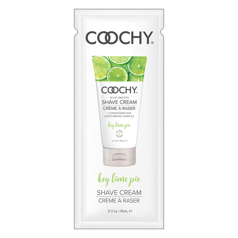 Coochy Shave Cream-Key Lime Pie 15ml Foil 24 Poly Bag - rr7vz0-aa.myshopify.com