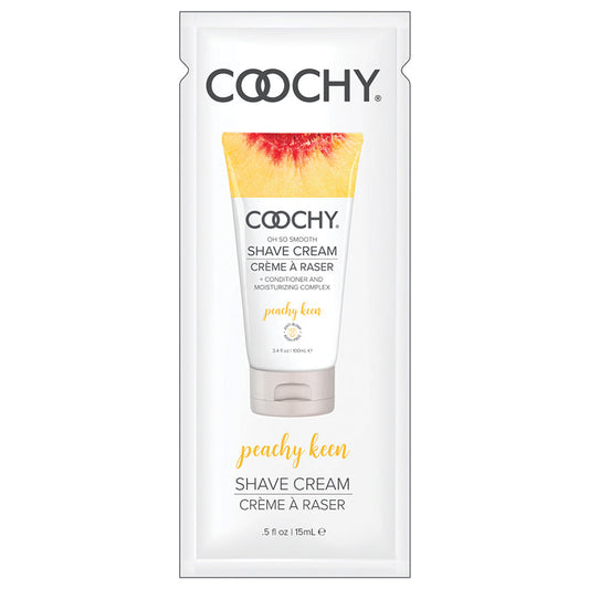 Coochy Shave Cream-Peachy Keen 15ml Foil - rr7vz0-aa.myshopify.com