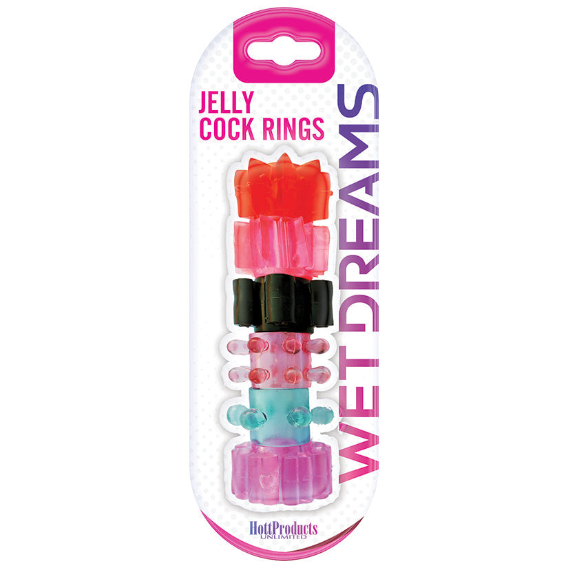 Wet Dreams Jelly Cock Rings-Assorted Colors 6Pk - rr7vz0-aa.myshopify.com