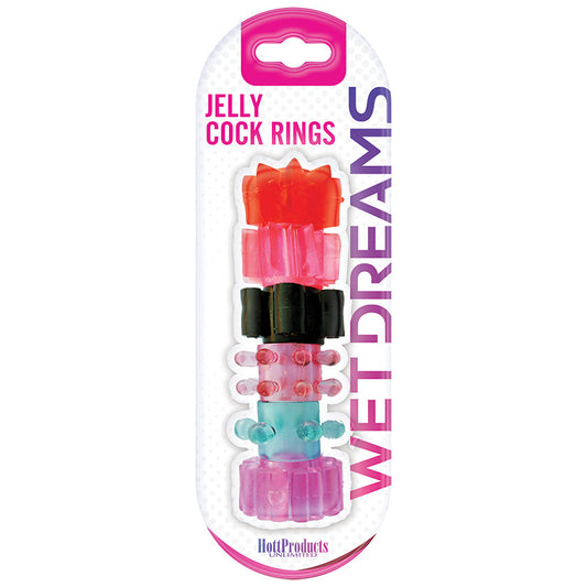 Wet Dreams Jelly Cock Rings-Assorted Colors 6Pk - rr7vz0-aa.myshopify.com