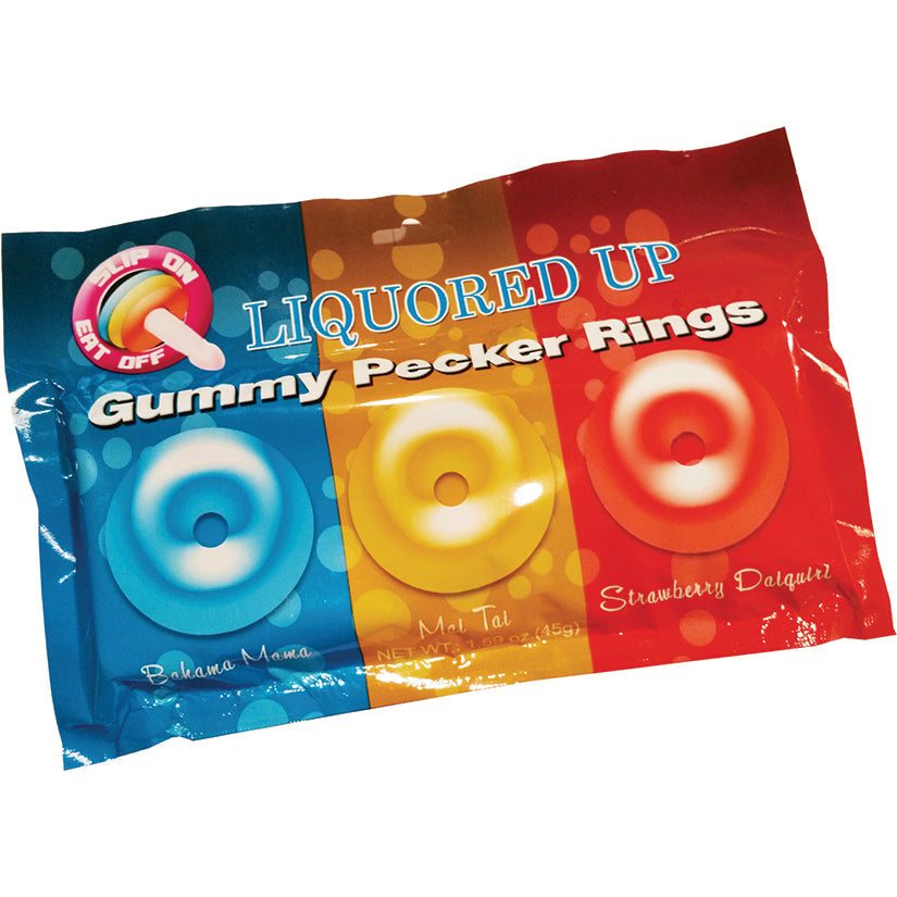 Liquored Up Pecker Gummy Rings Assorted 3pk - rr7vz0-aa.myshopify.com