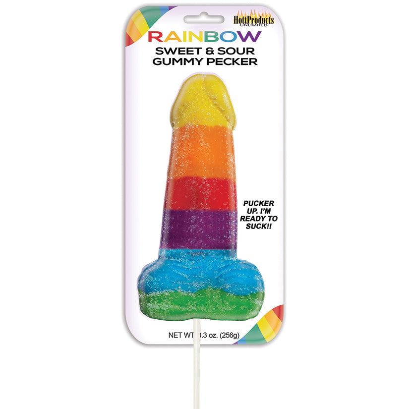 Rainbow Sweet & Sour Gummy Pecker Pop - rr7vz0-aa.myshopify.com