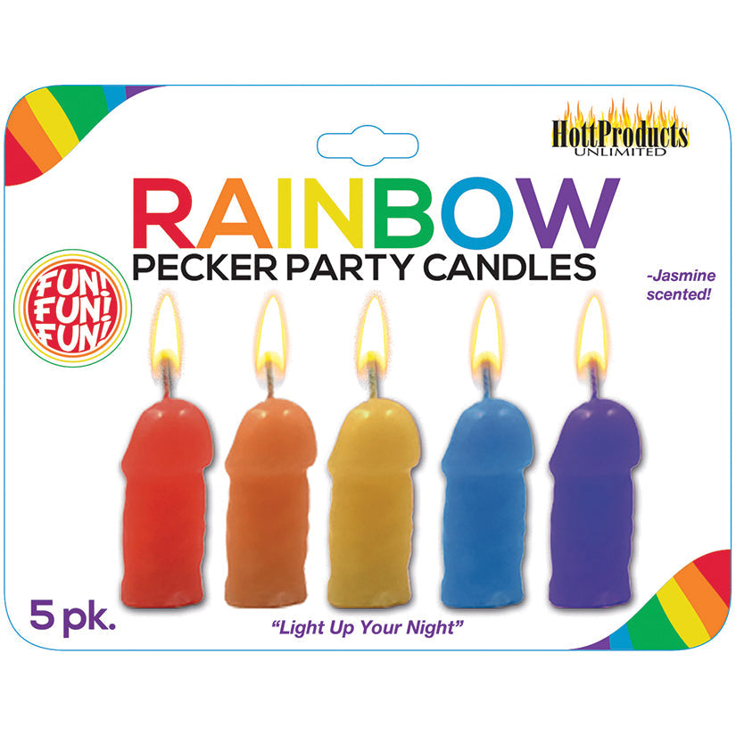 Rainbow Pecker Party Candles-Assorted 5pk - rr7vz0-aa.myshopify.com