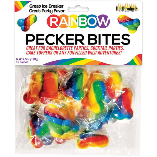 Rainbow Pecker Bites 16pcs