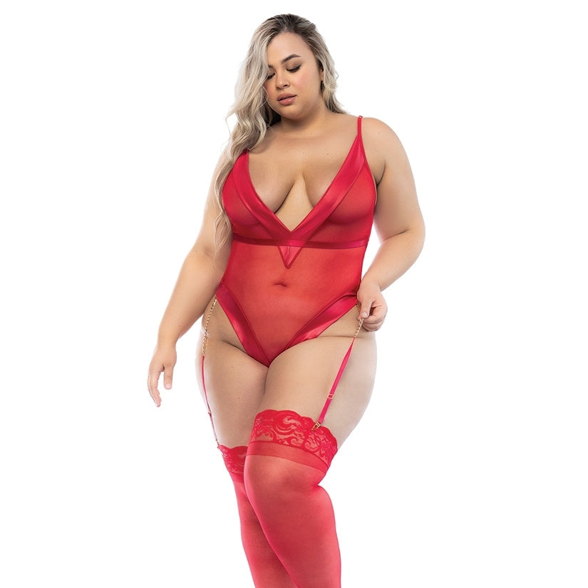 Hello Sexy The Lola Bodysuit-Tiger Lily 1X/2X-Hanging - rr7vz0-aa.myshopify.com