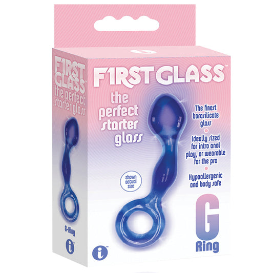 The 9's First Glass G-Ring Anal & Vagina Stimulator-Blue - rr7vz0-aa.myshopify.com