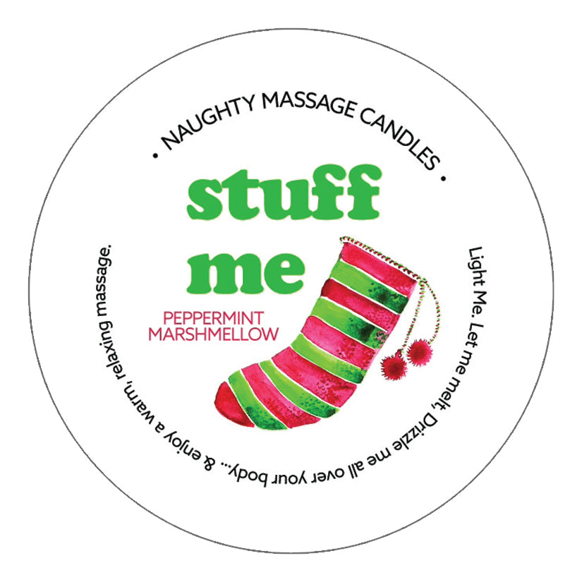 Kama Sutra Naughty Holiday Mini Massage Candle-Stuff Me Peppermint Marshmellow 1.7oz - rr7vz0-aa.myshopify.com