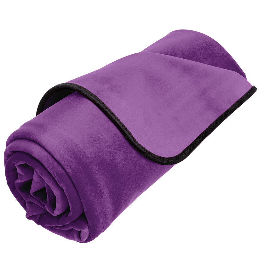 Introducing the Liberator Fascinator Travel Throw in Velvish Aubergine. Luxurious, stylish, and functional, this 72x54 inch throw is perfect for cozy travel. Lightweight, compact, and moisture-resistant, it's easy to pack and clean. Add comfort and style..