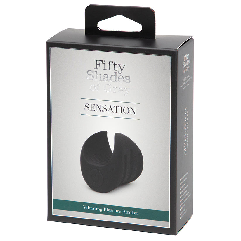 Introducing the Fifty Shades of Grey Sensation Vibrating Pleasure Stroker. This sleek, discreet stroker offers intense sensations with a textured inner sleeve and vibrating bullet for customizable pleasure. Made from high-quality materials, it's easy to ..