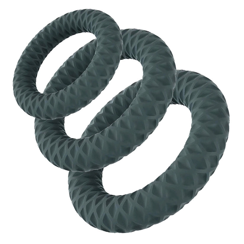 Maia Onyx Silicone Ring Set of 3 - rr7vz0-aa.myshopify.com