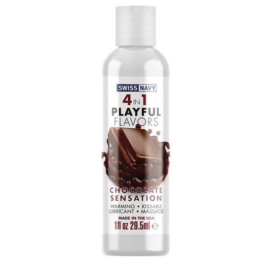 Swiss Navy 4 In 1 Playful Flavors-Chocolate Sensation 1oz - rr7vz0-aa.myshopify.com