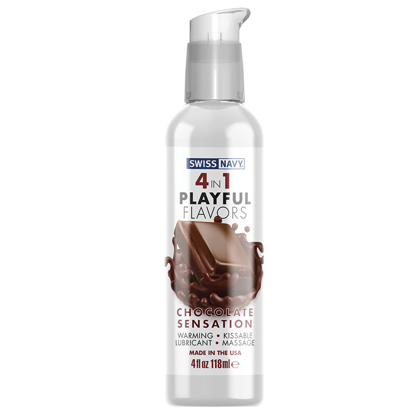 Swiss Navy 4 In 1 Playful Flavors-Chocolate Sensation 4oz - rr7vz0-aa.myshopify.com