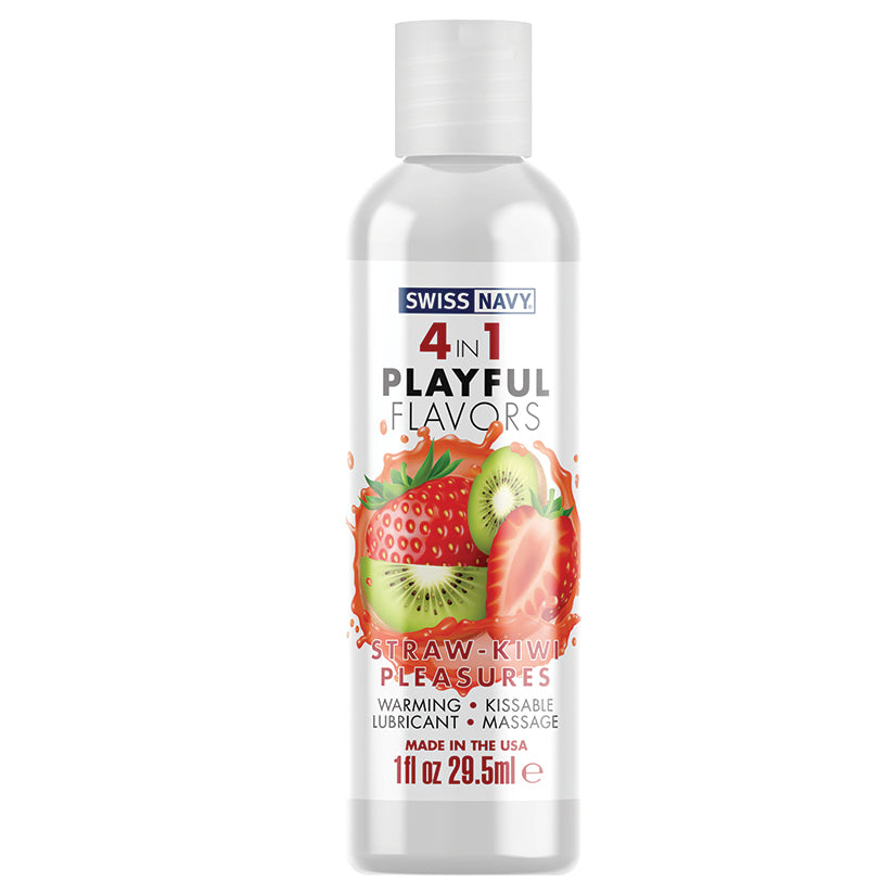 Swiss Navy 4 In 1 Playful Flavors-Strawberry/Kiwi Pleasure 1oz - rr7vz0-aa.myshopify.com