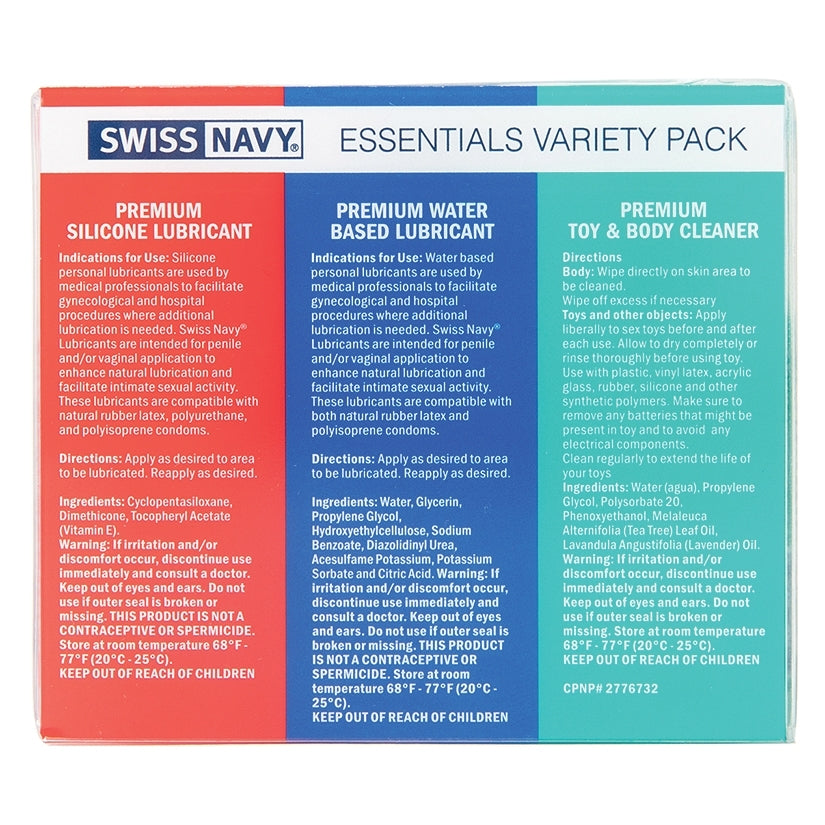 Swiss Navy Essentials Variety Pack of 3 - rr7vz0-aa.myshopify.com