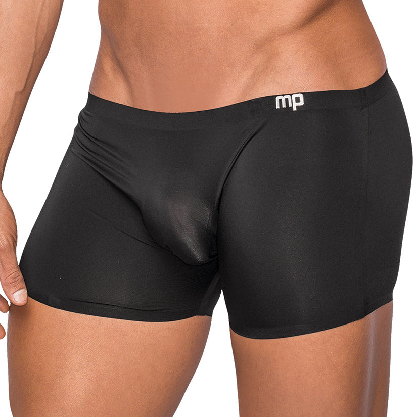 Male Power Seamless Sleek Short w/ Sheer Pouch-Black Medium-Boxed - rr7vz0-aa.myshopify.com