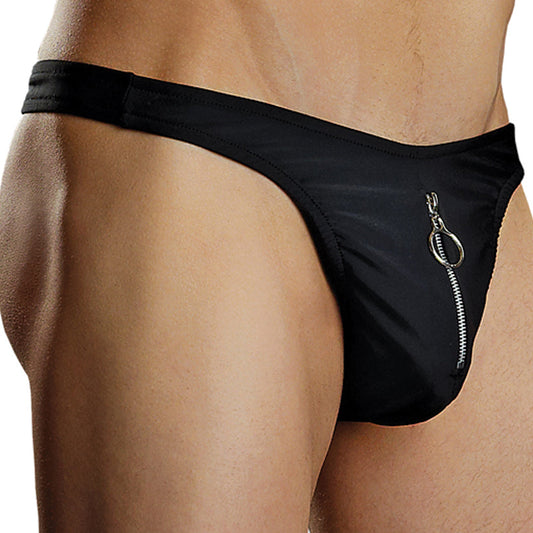 Male Power Nylon Spandex Zipper Thong-Black L/XL-Boxed - rr7vz0-aa.myshopify.com