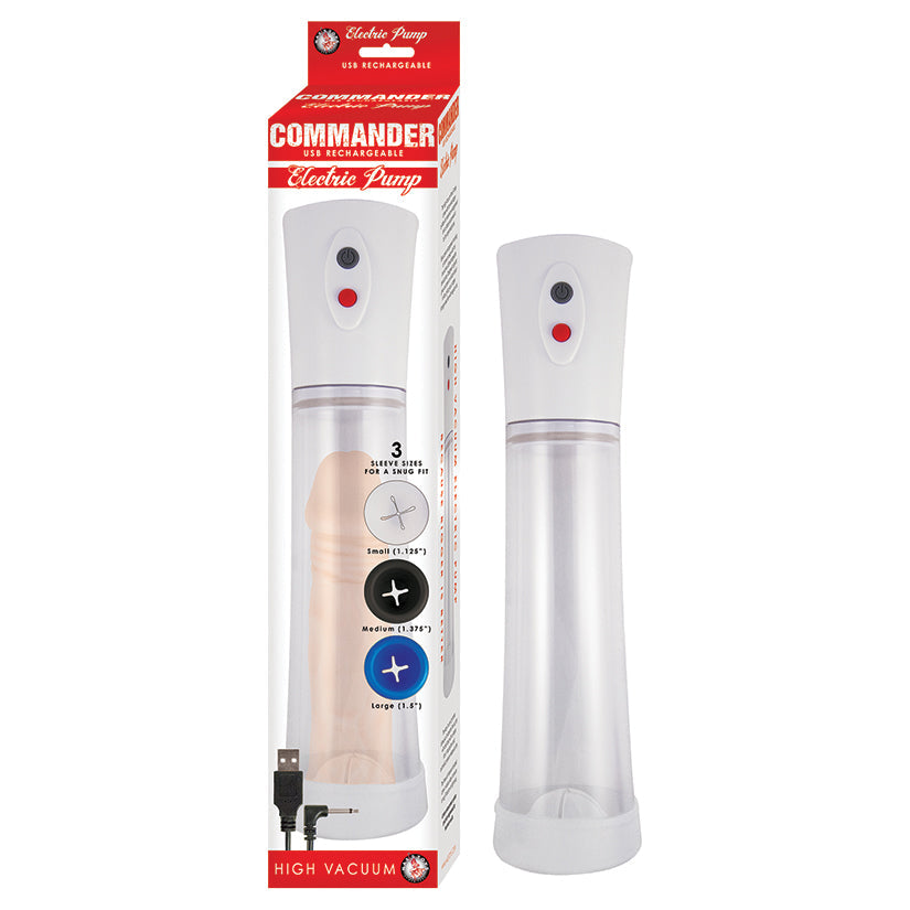 Commander Electric Penis Pump-Clear - rr7vz0-aa.myshopify.com