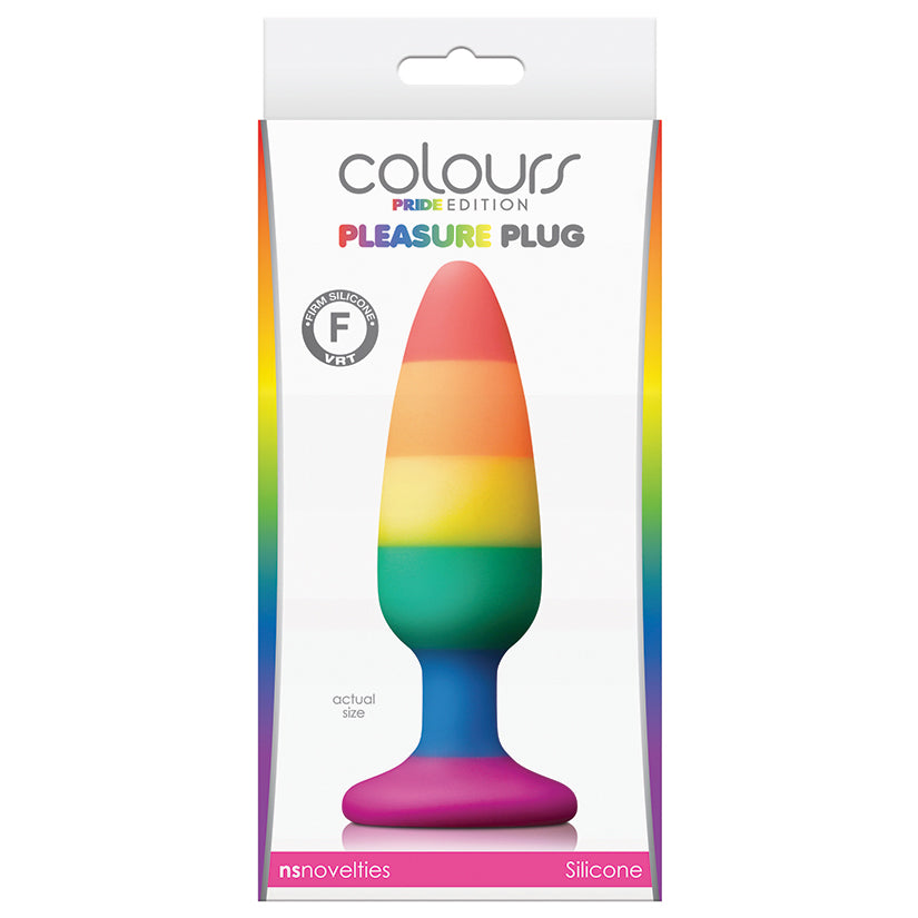 Colours Pride Edition Pleasure Plug-Rainbow Medium - rr7vz0-aa.myshopify.com