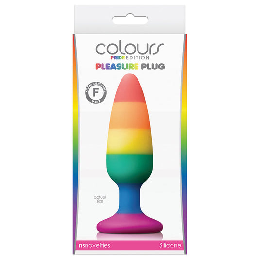 Colours Pride Edition Pleasure Plug-Rainbow Medium - rr7vz0-aa.myshopify.com