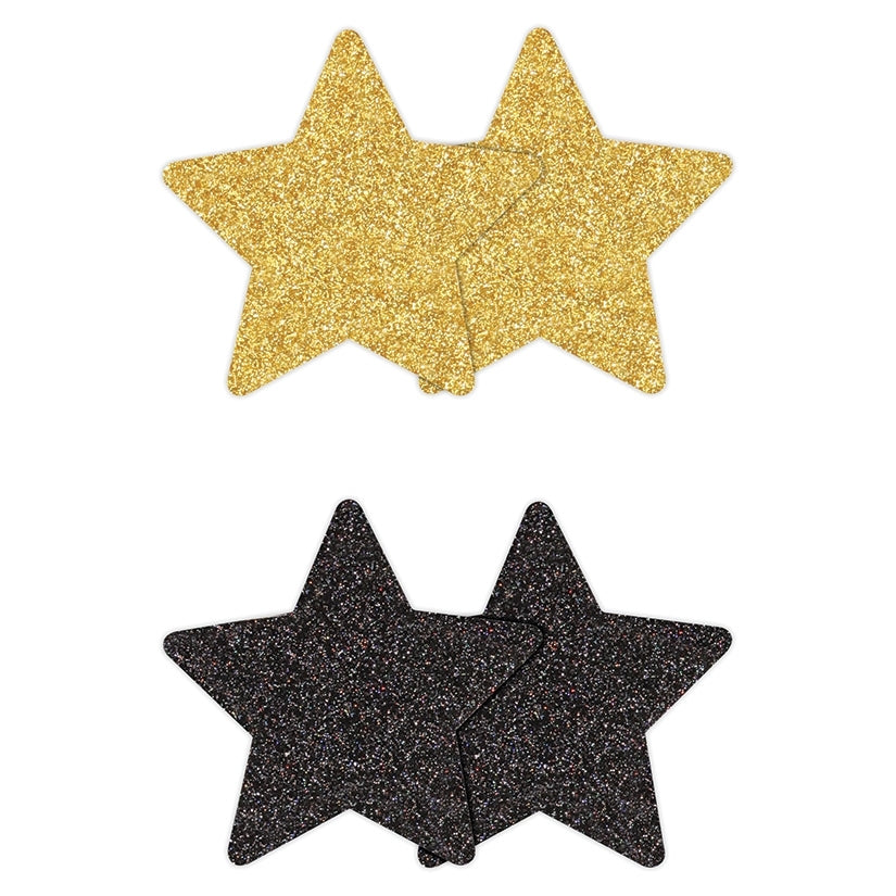 Pretty Pasties Glitter StarsBlk/Gold 2pk - rr7vz0-aa.myshopify.com