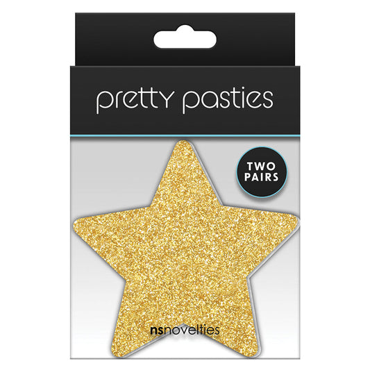 Pretty Pasties Glitter StarsBlk/Gold 2pk - rr7vz0-aa.myshopify.com