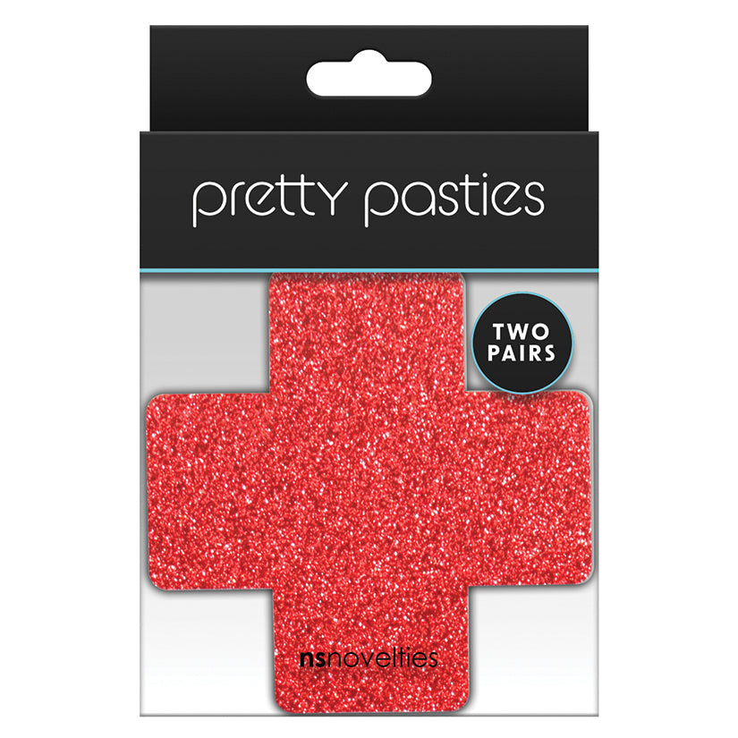 Pretty Pasties Glitter CrossRed/Silver 2pk - rr7vz0-aa.myshopify.com