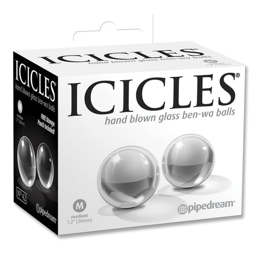 Icicles No.42-Ben-Wa Balls-Clear Medium 1.2 - rr7vz0-aa.myshopify.com