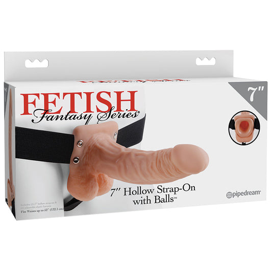 Fetish Fantasy Series Hollow Strap-On with Balls-Vanilla 7 - rr7vz0-aa.myshopify.com