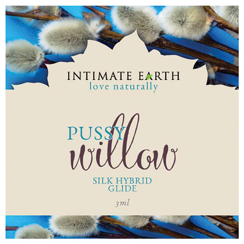 Intimate Earth Pussy Willow Silk Hybrid Glide 3ml Foil is a luxurious, creamy lubricant that combines water and silicone. Infused with organic Licorice Root, it's long-lasting, smooth, and safe for use with platinum-cured silicone toys. Made in the USA, ..