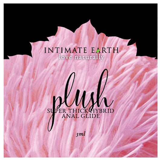 Intimate Earth Plush Super Thick Anal Hybrid Glide 3ml Foil is a luxurious, long-lasting hybrid lubricant that combines water and silicone for a smooth, creamy feel. Infused with organic Licorice Root, it's perfect for anal play and safe with platinum-cu..