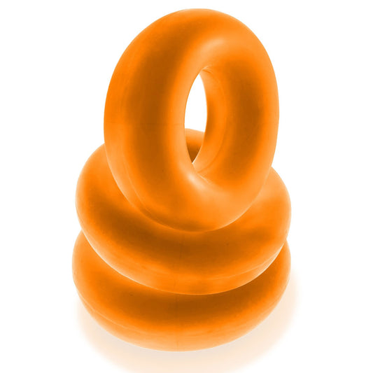 "Fat Willy 3-Pack Jumbo Cockring - Orange OX-3065-ORG"